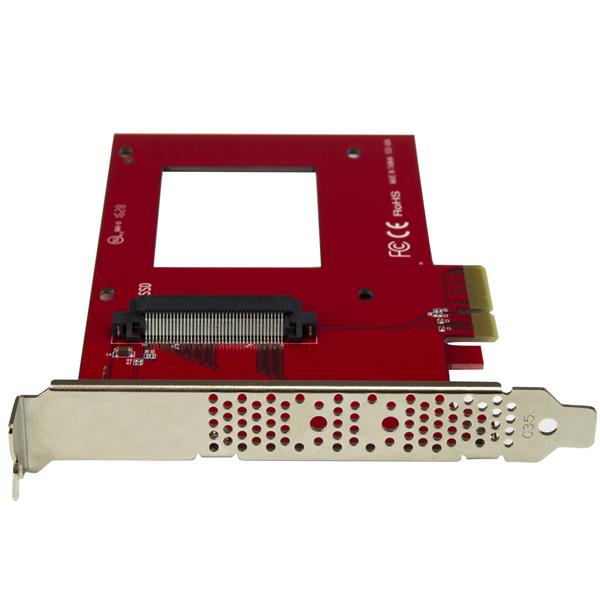 High-Speed U.2 to PCIe adapter for 2.5" NVMe SSD, supports PCIe 3.0 for enhanced data transfer and easy installation.