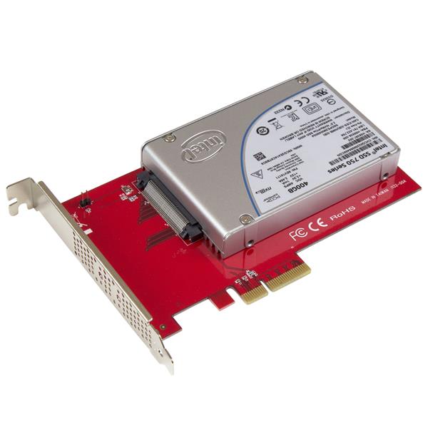 High-speed U.2 to PCIe adapter for NVMe SSDs, supporting PCIe 3.0 for enhanced storage performance.