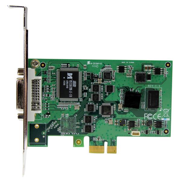 High-Definition PCIe Capture Card with 1080P video input for HDMI, VGA, DVI, and Component, ideal for streaming and recording.
