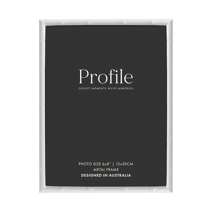 Bamboo White Metal Frame 6x8