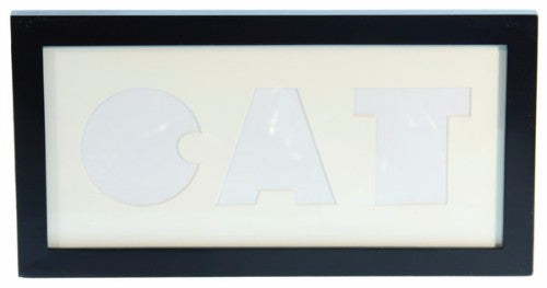 Cut-out Words Photo frame - Cat