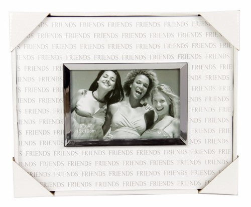 Shadow Words White Silver Photo frame - Friends