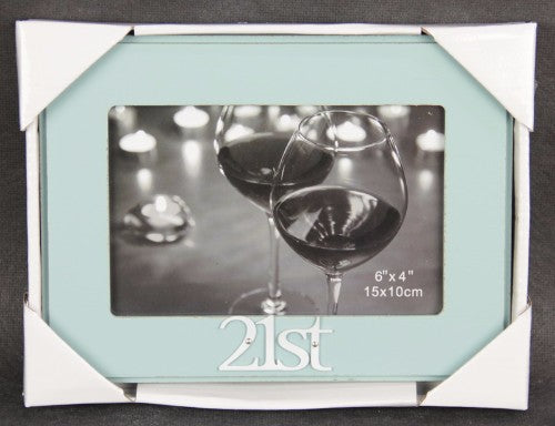 Turquoise 4x6 Photo Frame 21st
