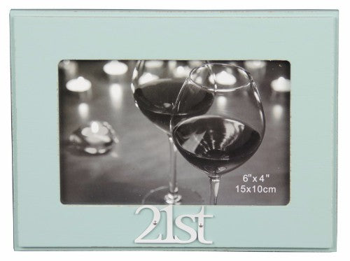 Turquoise 4x6 Photo Frame 21st