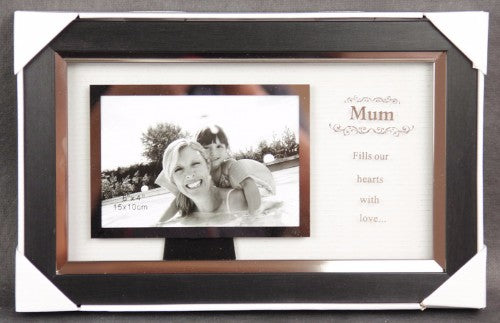 Photo Frame With Mirror Edge- Mum