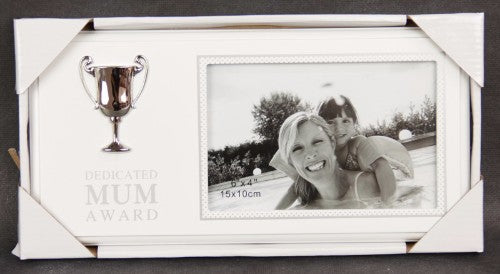 Photo Frame With Silver Trophy - Mum