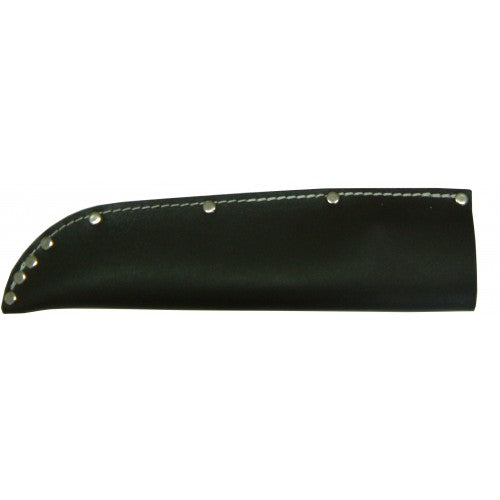 Durable leather sheath for XLPig knife, offering blade protection and stylish design for outdoor enthusiasts.