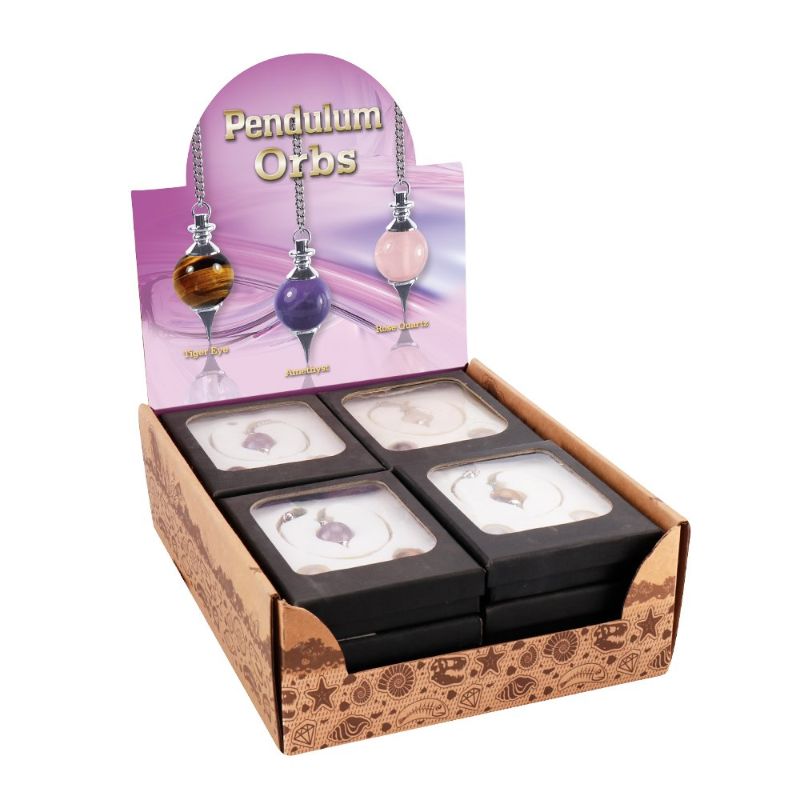 Gemstone Pendulum Orbs (Box of 12)