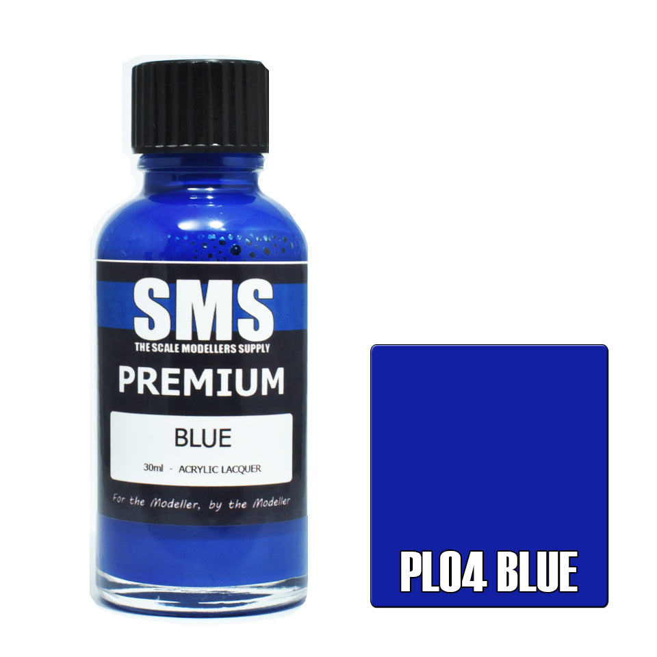 AIR BRUSH PAINT 30ML PREMIUM BLUE ACRYLIC LACQUER SCALE MODELLERS SUPPLY