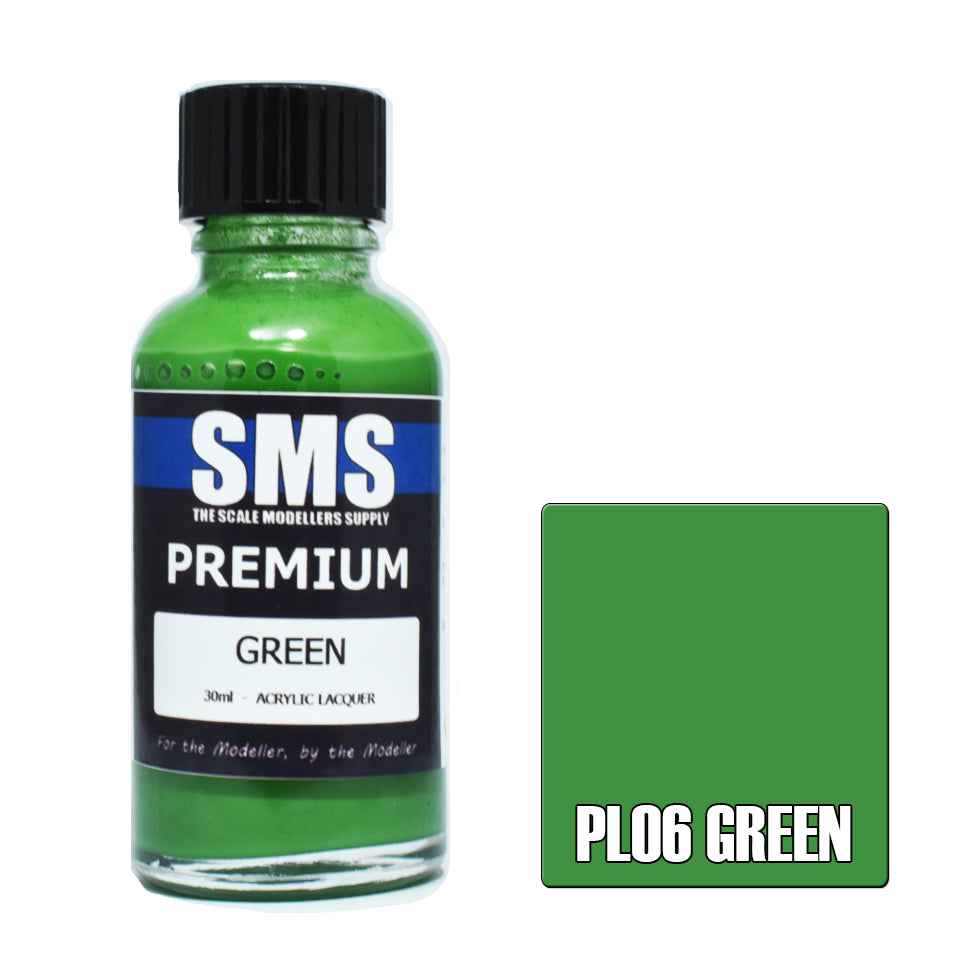 AIR BRUSH PAINT 30ML PREMIUM GREEN ACRYLIC LACQUER SCALE MODELLERS SUPPLY