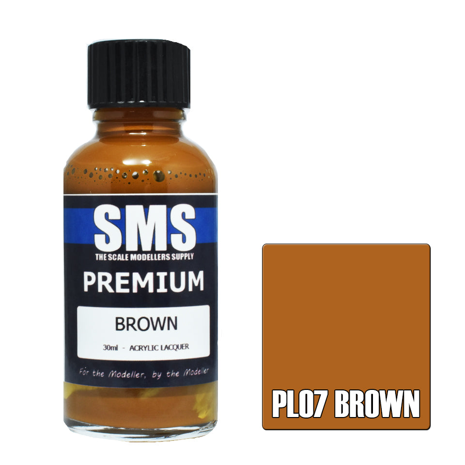 AIR BRUSH PAINT 30ML PREMIUM BROWN ACRYLIC LACQUER SCALE MODELLERS SUPPLY