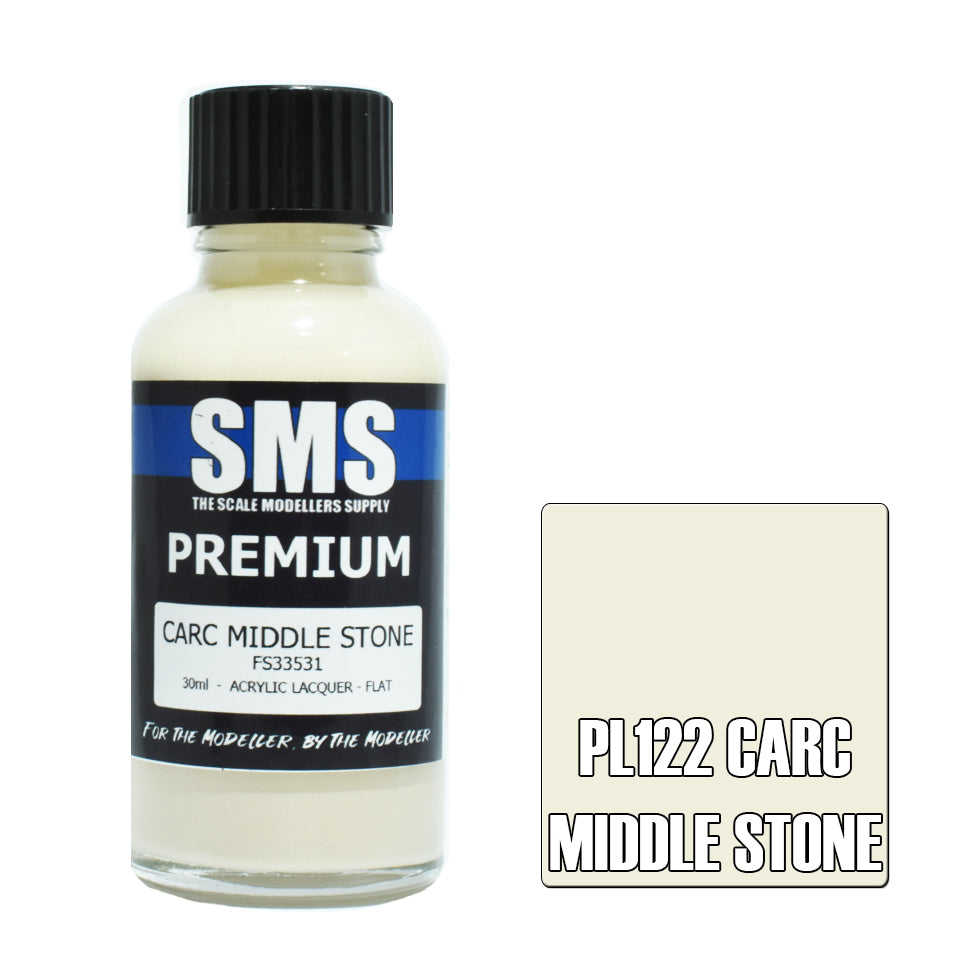 AIR BRUSH PAINT 30ML PREMIUM CARC MIDDLE STONE ACRYLIC LACQUER SCALE