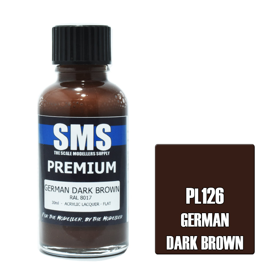 AIR BRUSH PAINT 30ML PREMIUM GERMAN DARK BROWN ACRYLIC LACQUER SCALE