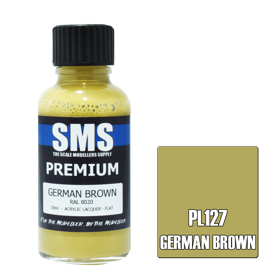 AIR BRUSH PAINT 30ML PREMIUM GERMAN BROWN ACRYLIC LACQUER SCALE