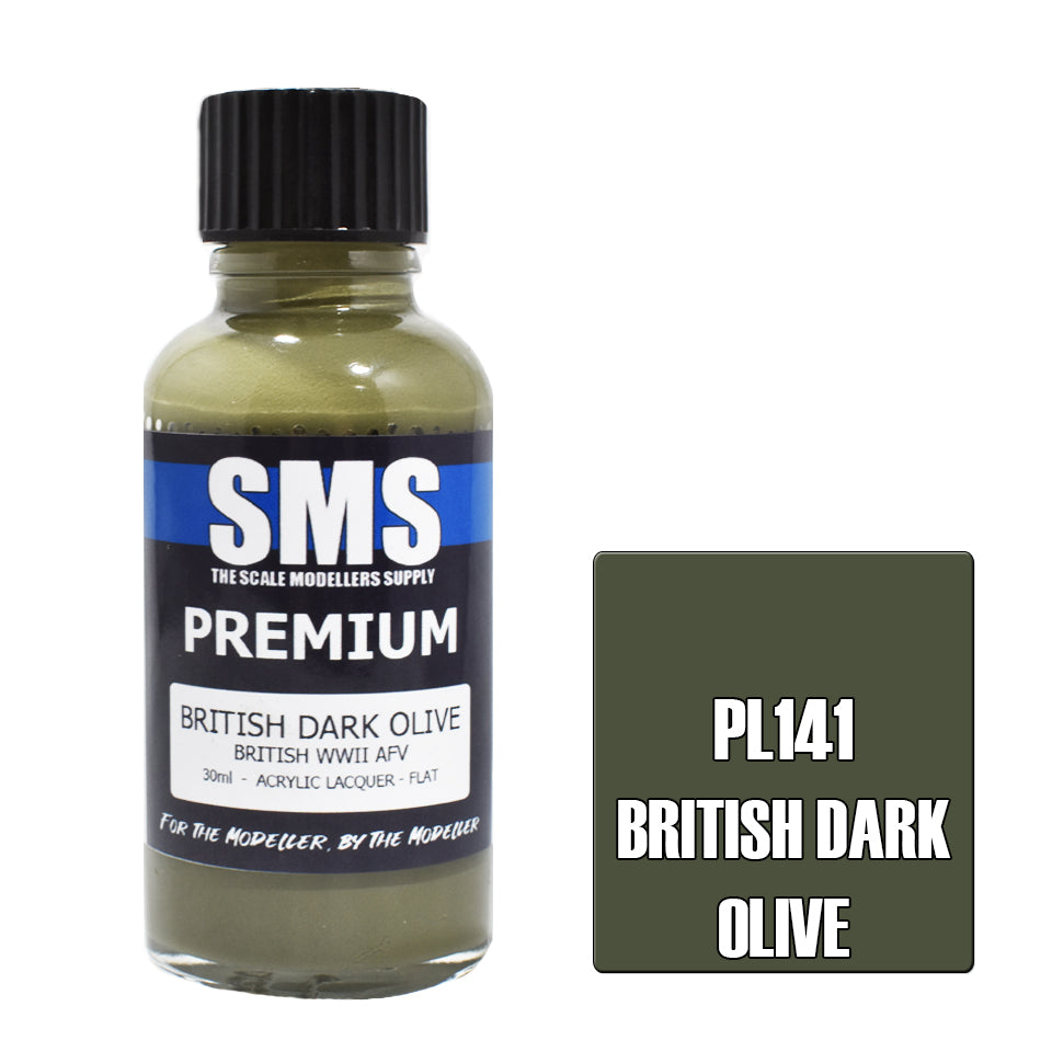 AIR BRUSH PAINT 30ML PREMIUM BRITISH DARK OLIVE ACRYLIC LACQUER SCALE