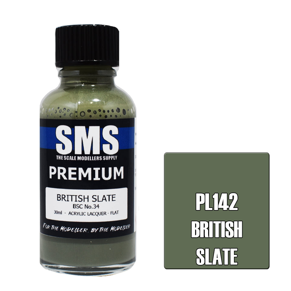 AIR BRUSH PAINT 30ML PREMIUM BRITISH SLATE ACRYLIC LACQUER SCALE