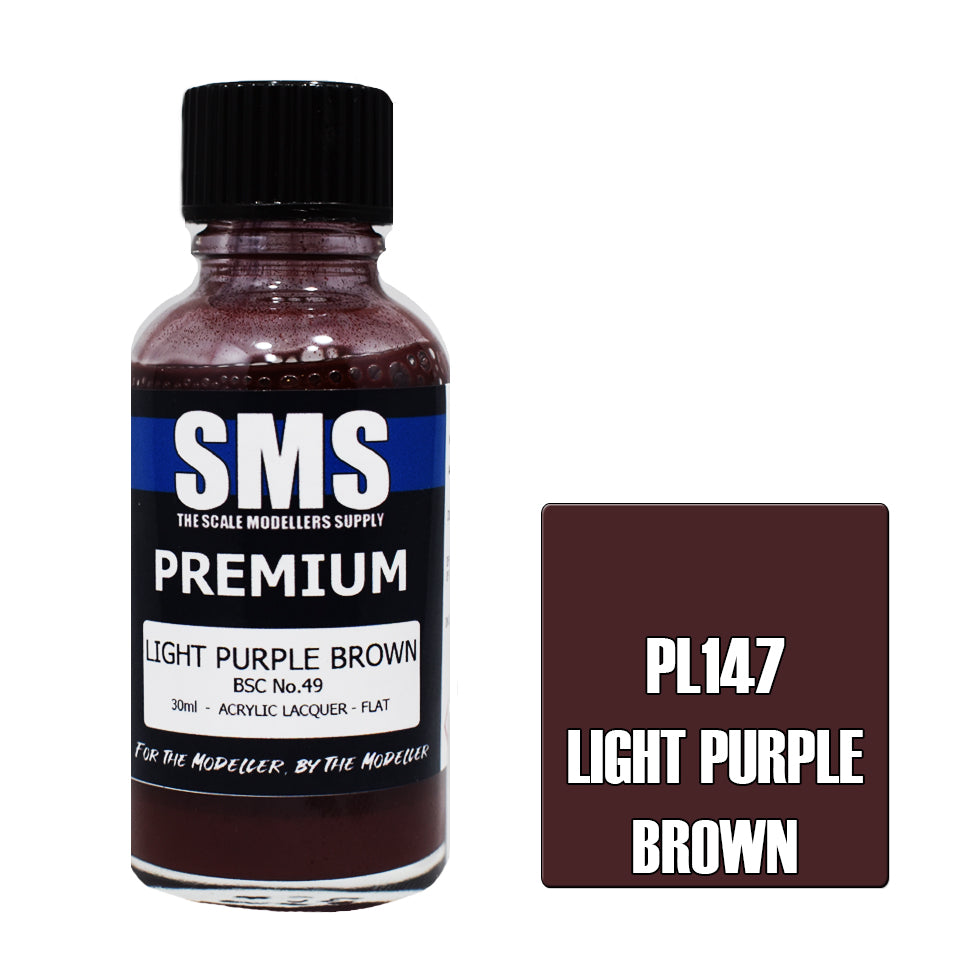 AIR BRUSH PAINT 30ML PREMIUM LIGHT PURPLE BROWN ACRYLIC LACQUER SCALE