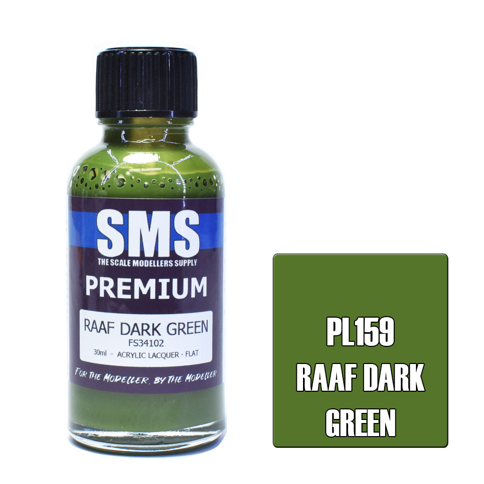 AIR BRUSH PAINT 30ML PREMIUM RAAF DARK GREEN ACRYLIC LACQUER SCALE