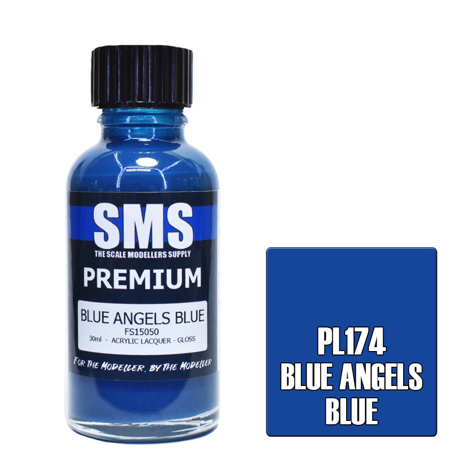 AIR BRUSH PAINT 30ML PREMIUM BLUE ANGELS BLUE ACRYLIC LACQUER SCALE