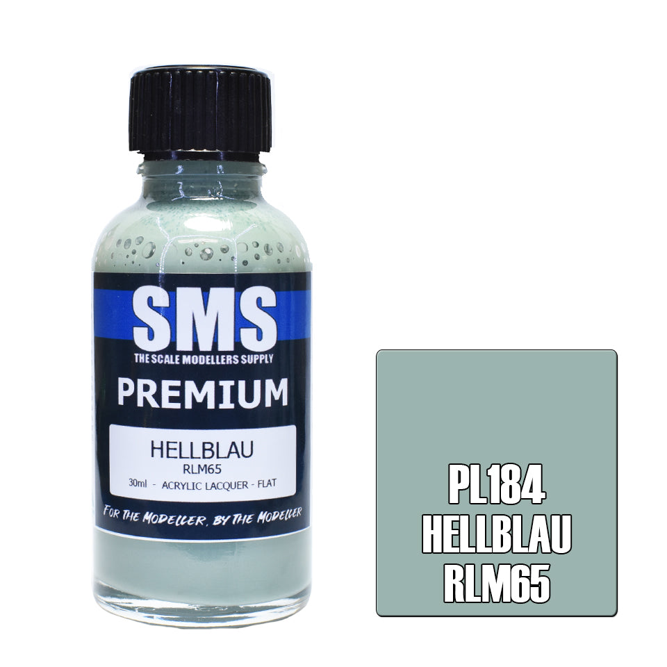 AIR BRUSH PAINT 30ML PREMIUM HELLBLAU RLM65 ACRYLIC LACQUER SCALE