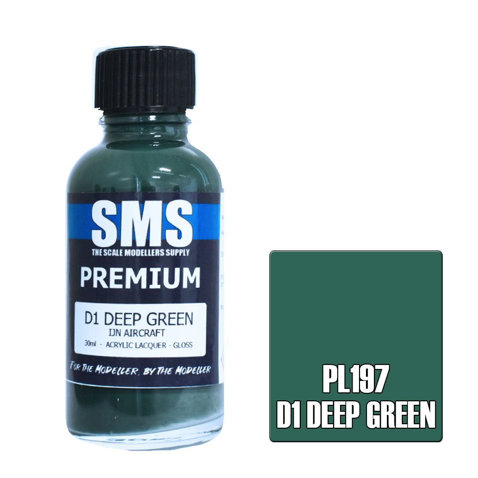 AIR BRUSH PAINT 30ML PREMIUM D1 DEEP GREEN ACRYLIC LACQUER SCALE