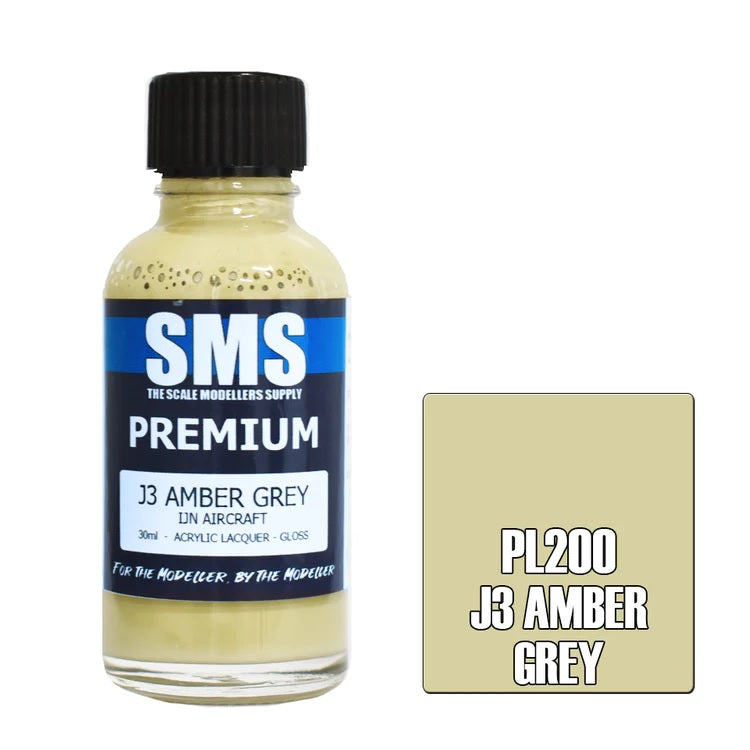 AIR BRUSH PAINT 30ML PREMIUM J3 AMBER GREY ACRYLIC LACQUER SCALE