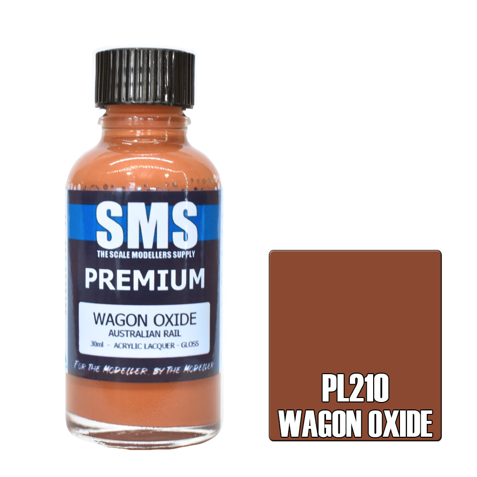 AIR BRUSH PAINT 30ML PREMIUM WAGON OXIDE ACRYLIC LACQUER SCALE MODELLERS SUPPLY