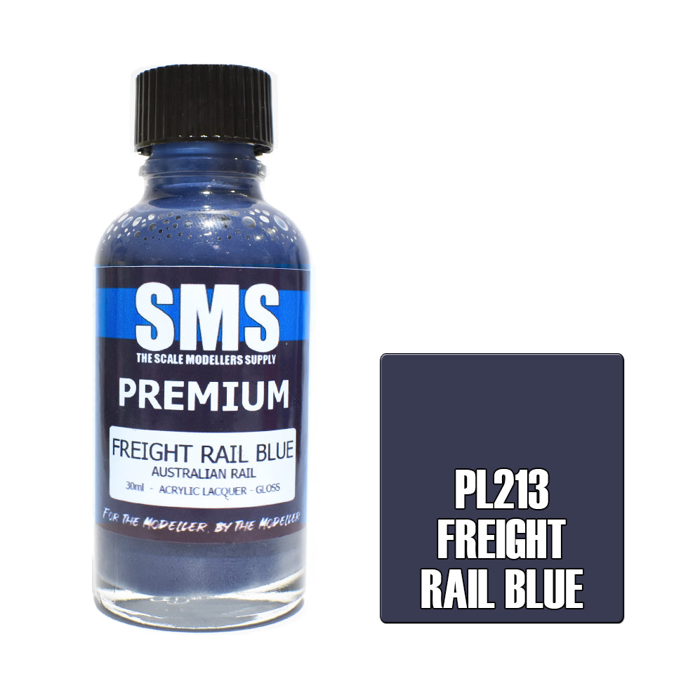 AIR BRUSH PAINT 30ML PREMIUM FREIGHT RAIL BLUE ACRYLIC LACQUER SCALE
