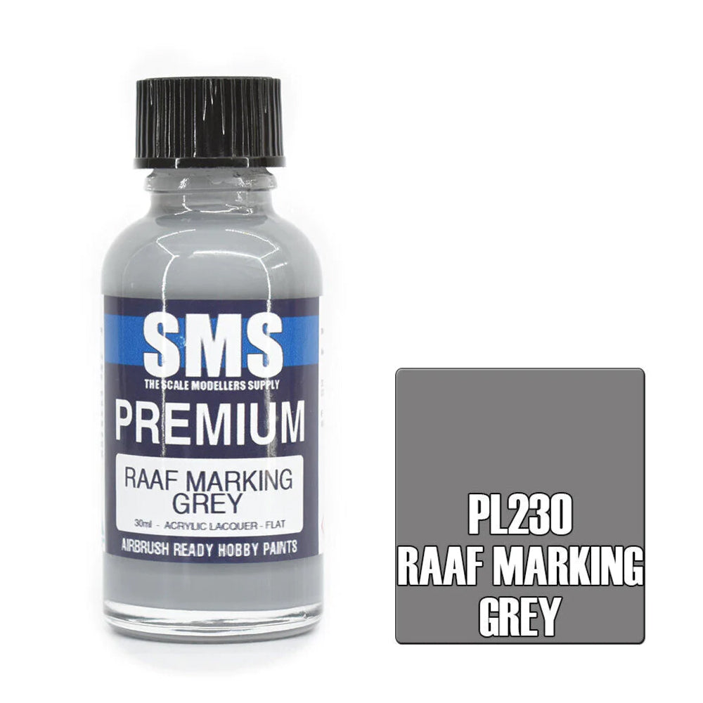 AIR BRUSH PAINT 30ML RAAF MARKING GREY PL230 ACRYLIC LACQUER SCALE