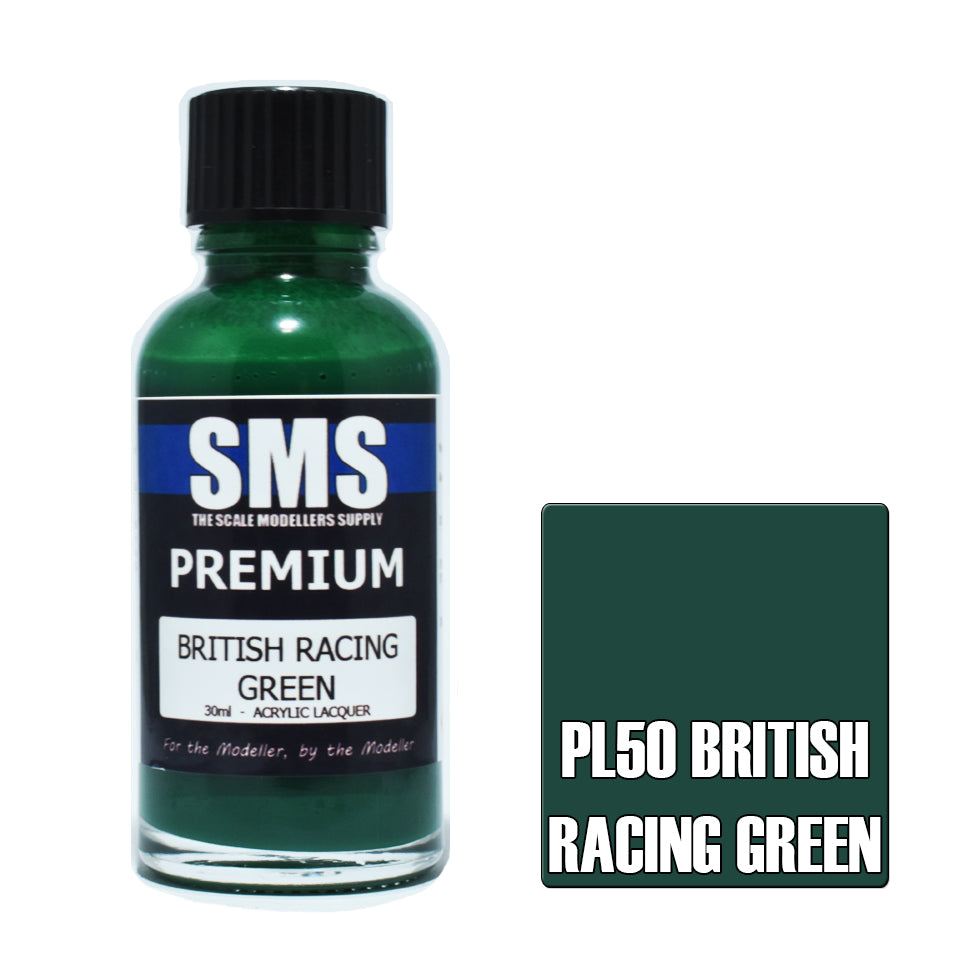 AIR BRUSH PAINT 30ML PREMIUM BRITISH RACING GREEN ACRYLIC LACQUER SCALE