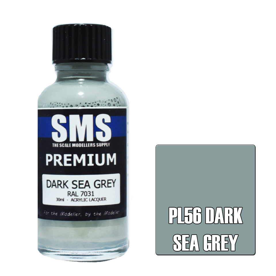 AIR BRUSH PAINT 30ML PREMIUM DARK SEA GREY ACRYLIC LACQUER SCALE