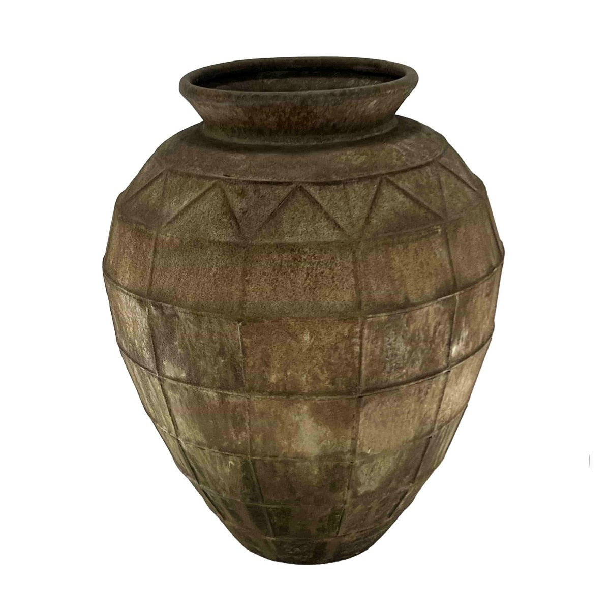 ANTIQUE METAL URN - 390x230x500