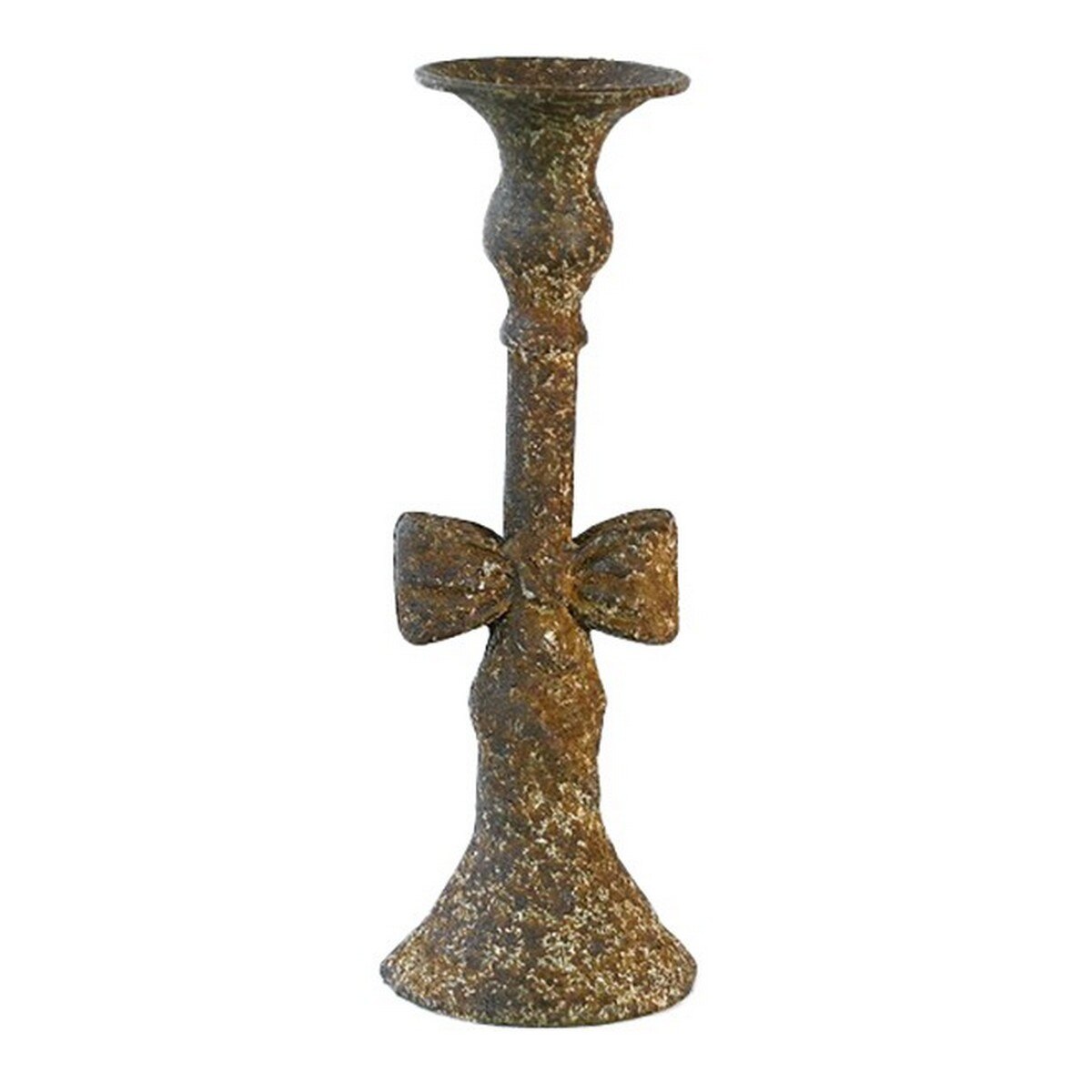 ANTIQUE METAL CANDLE HOLDER - 75x75x215