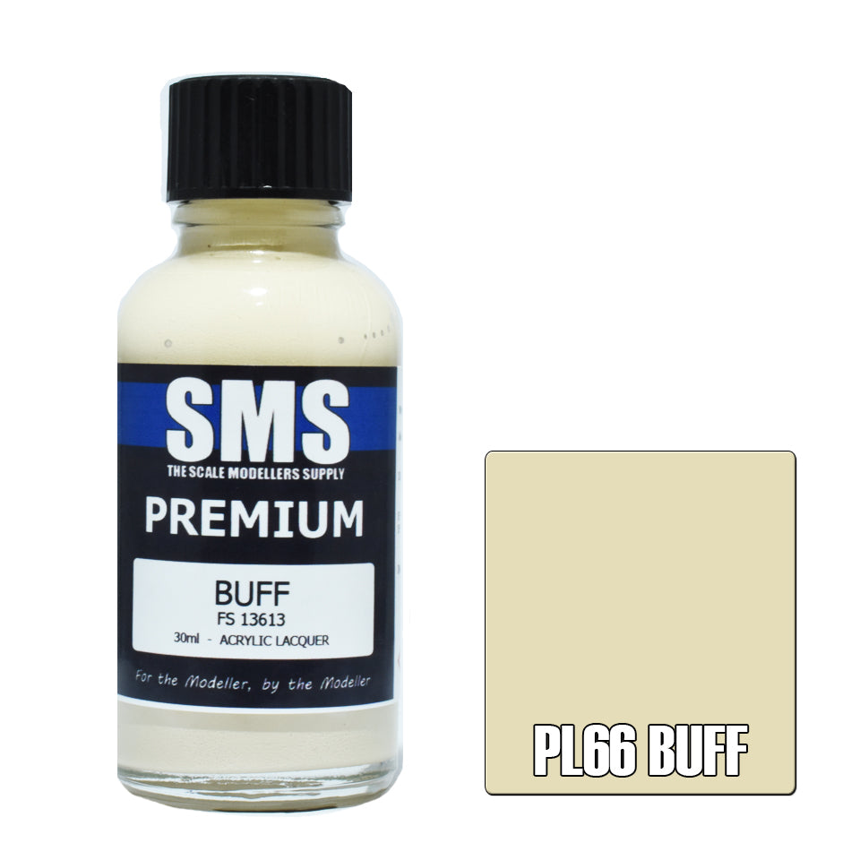 AIR BRUSH PAINT 30ML PREMIUM BUFF ACRYLIC LACQUER SCALE MODELLERS SUPPLY