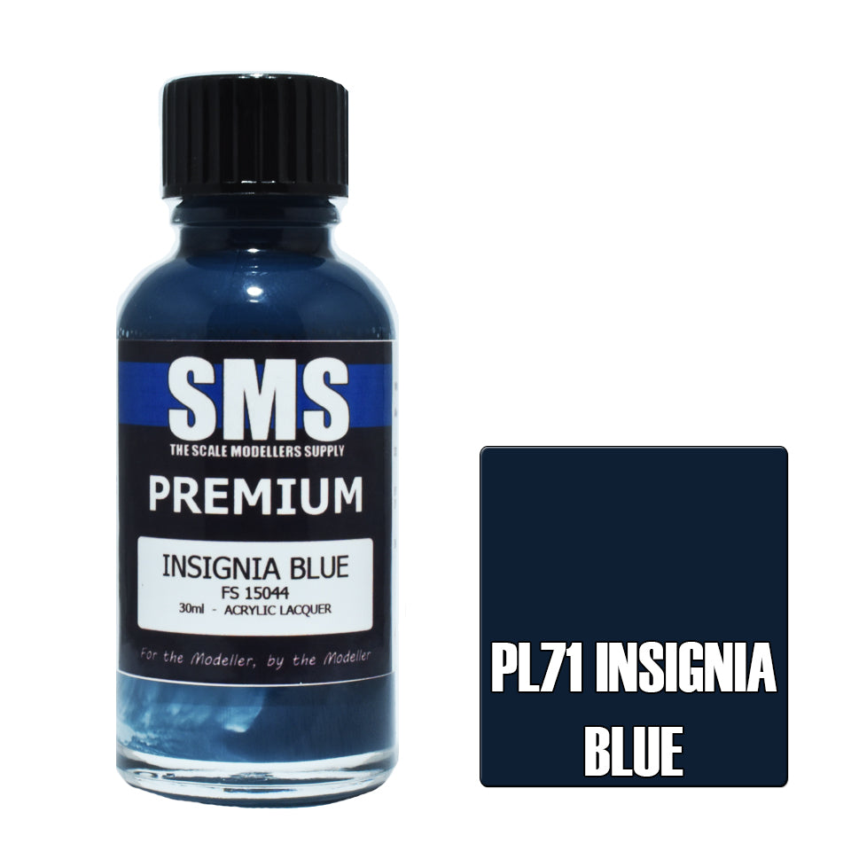 AIR BRUSH PAINT 30ML PREMIUM INSIGNIA BLUE ACRYLIC LACQUER SCALE