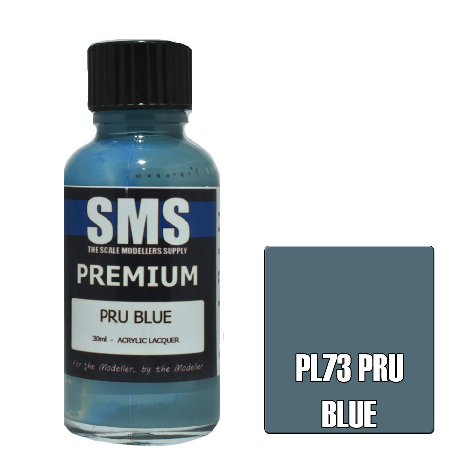 AIR BRUSH PAINT 30ML PREMIUM PRU BLUE ACRYLIC LACQUER SCALE MODELLERS SUPPLY
