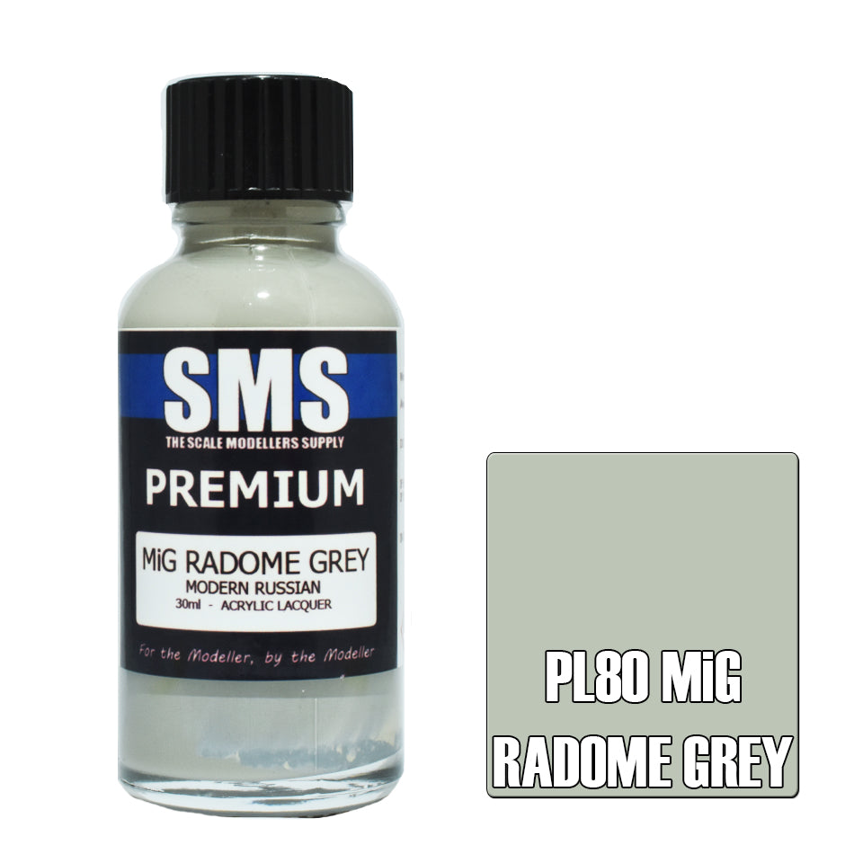 AIR BRUSH PAINT 30ML PREMIUM MIG RADOME GREY ACRYLIC LACQUER SCALE