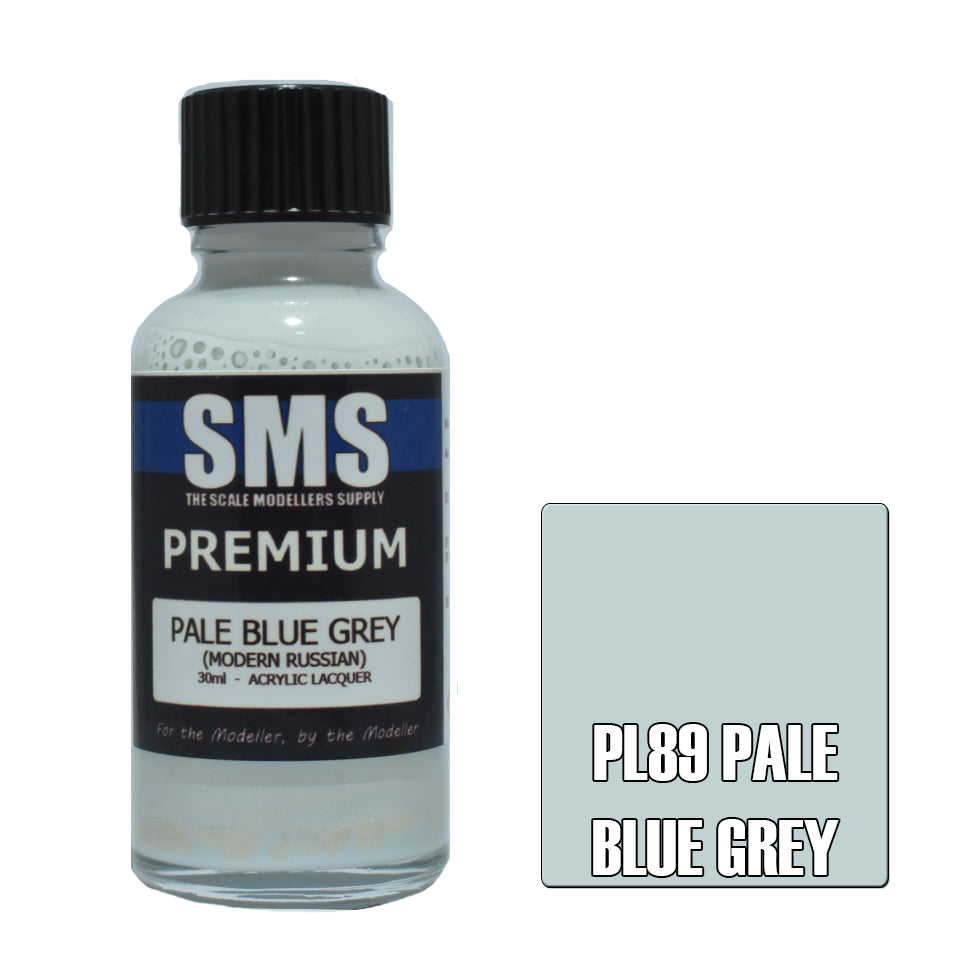 AIR BRUSH PAINT 30ML PREMIUM PALE BLUE GREY ACRYLIC LACQUER SCALE