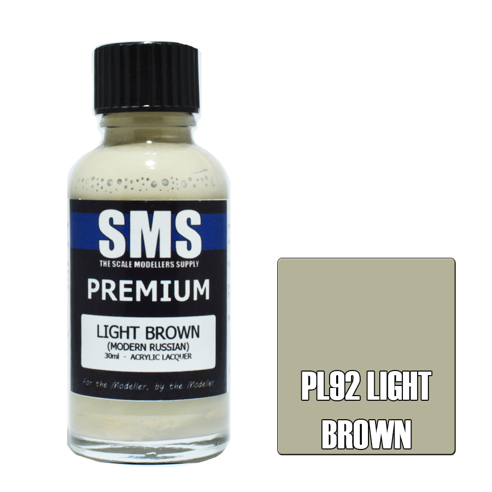 AIR BRUSH PAINT 30ML PREMIUM LIGHT BROWN ACRYLIC LACQUER SCALE MODELLERS SUPPLY