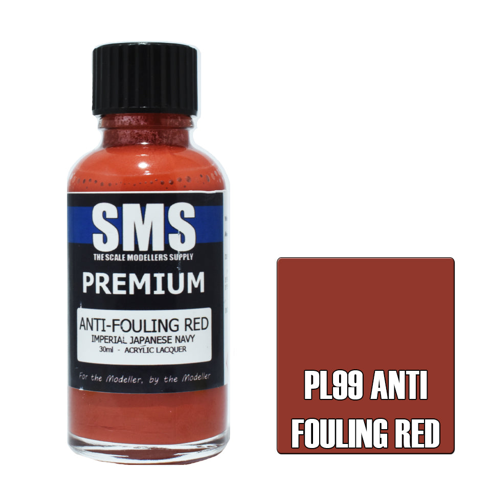 AIRBRUSH PAINT 30ML PREMIUM ANTI FOULING RED ACRYLIC LACQUER SCALE