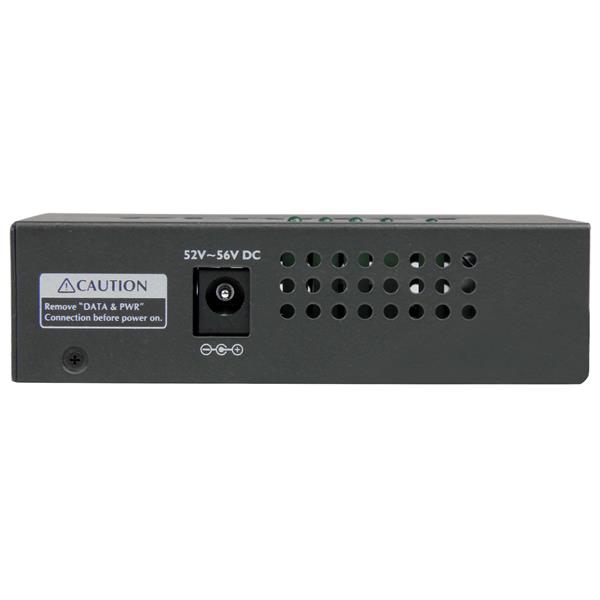 4-Port Gigabit PoE+ Injector delivering 30W per port for efficient power to IP cameras and access points.