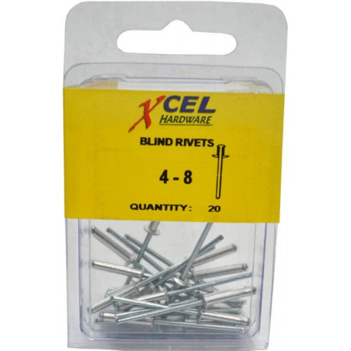 Pack of 20 premium 3.2mm x 16.5mm aluminium blind rivets for versatile DIY projects and repairs.