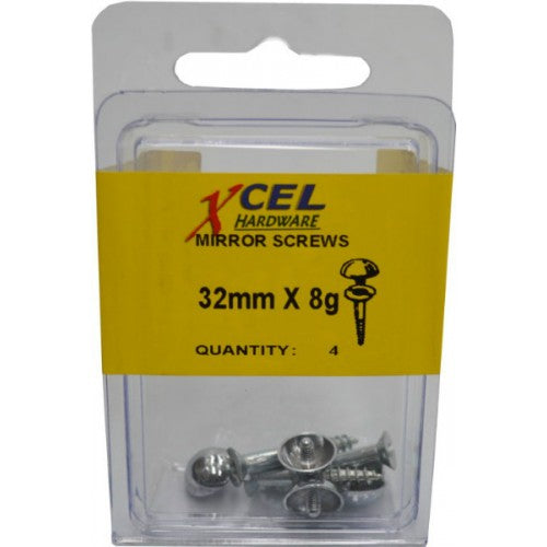 DIY Mirror Screws C.P. (1-1/2")40mm X 8 (4)