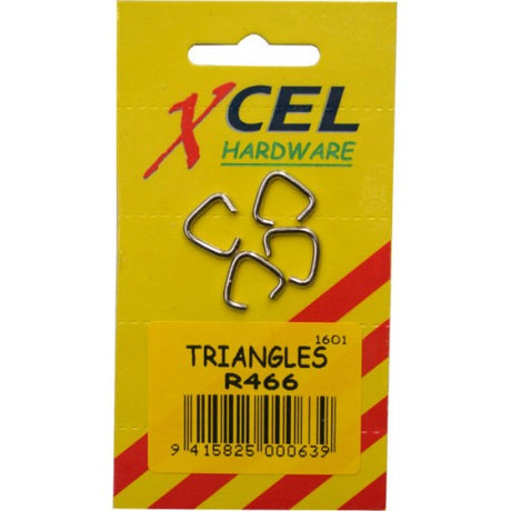 Chain Access Hipkiss Triangles (4) in chrome brass for durable, leak-proof plumbing connections in sinks and baths.
