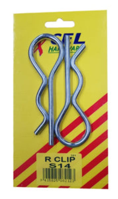 R-Clips #S14 2-pce 115mm x 6mm Carded Xcel