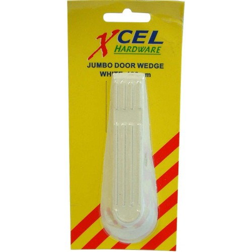Door Wedge White 2 Per Card  100mm