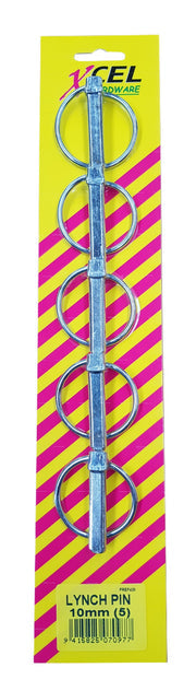 Lynch Pins 10mm    5 Per Card