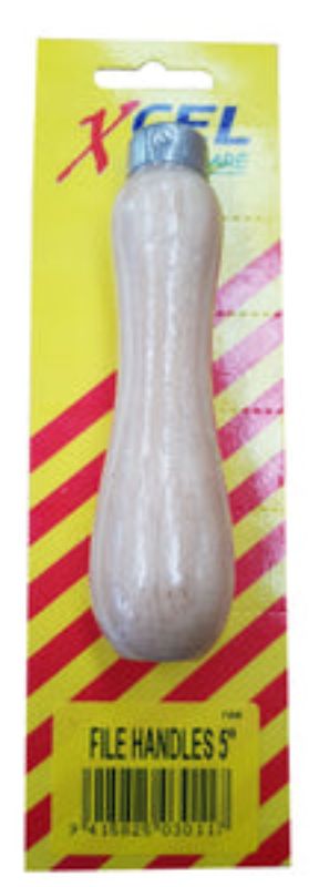 Xcel Wood File Handle #5 features a durable hardwood design and ergonomic grip for precise woodworking tasks.