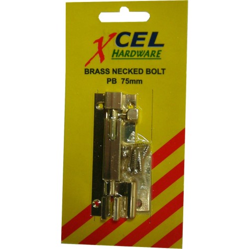 Polished brass socket bolts, 75mm, durable and elegant for various installations, includes mounting screws.