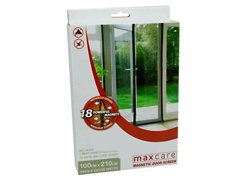 Magic Door Screen - x 2's Black Mesh n Frame 2.1m (4 Packs)
